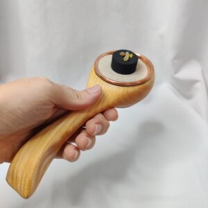 Räucherschale aus Eschenholz mit Kupferschale 7