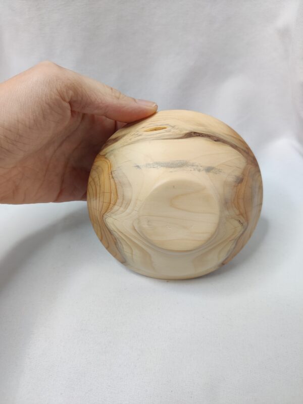 Räucherschale aus Eibenholz mit Kupferschale 1 – Bild 4