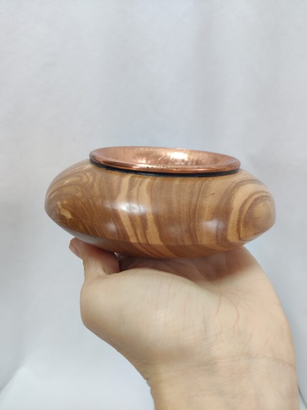 Räucherschale aus Eschenholz mit Kupferschale 4 – Bild 7