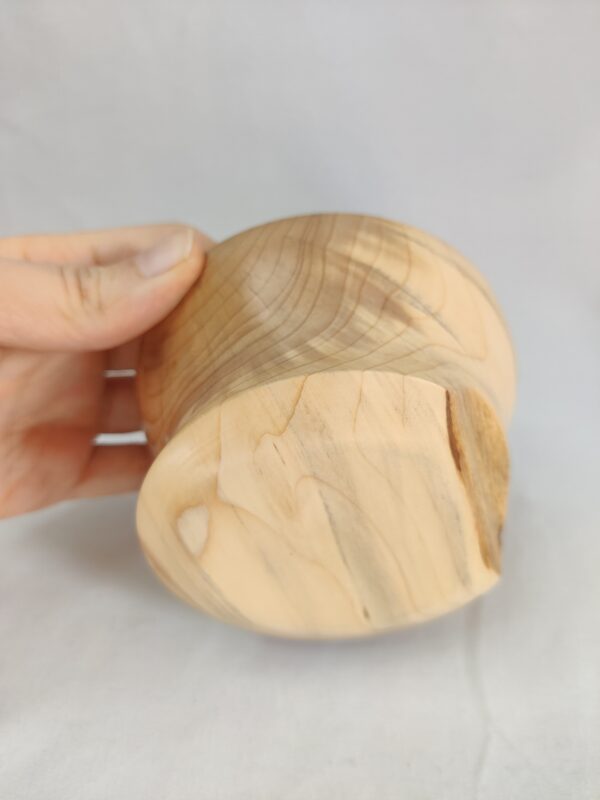 Räucherschale aus Eibenholz mit Kupferschale 2 – Bild 7