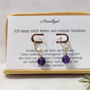 Amethyst Ohrringe gold