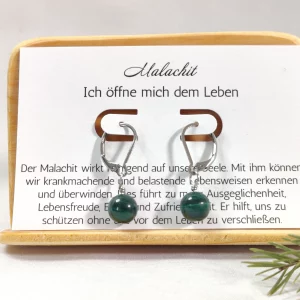 Malachit Ohrringe silber