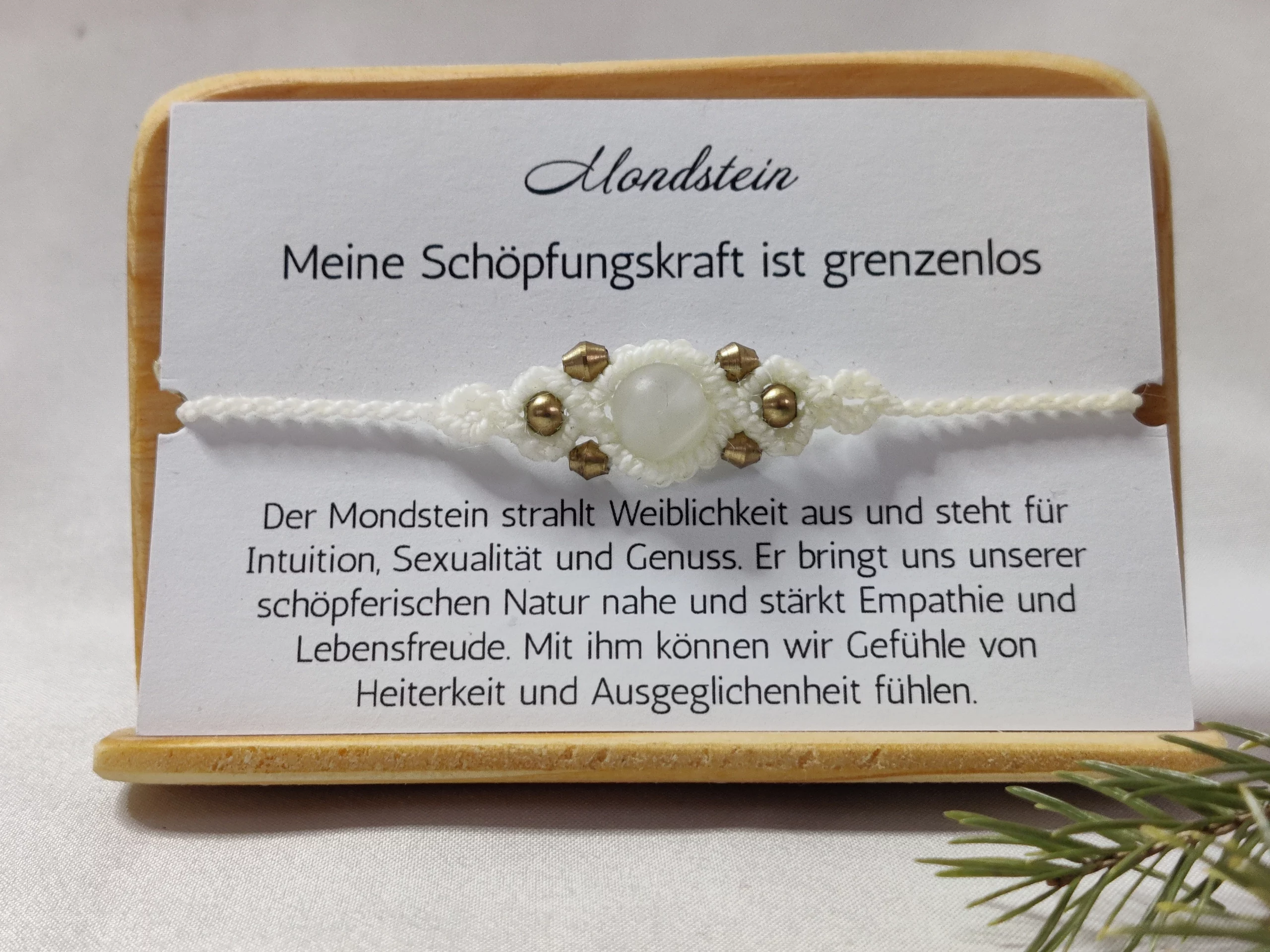 Mondstein Armband groß