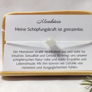Mondstein Armband klein