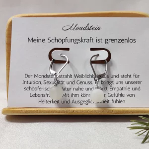 Mondstein Ohrringe silber