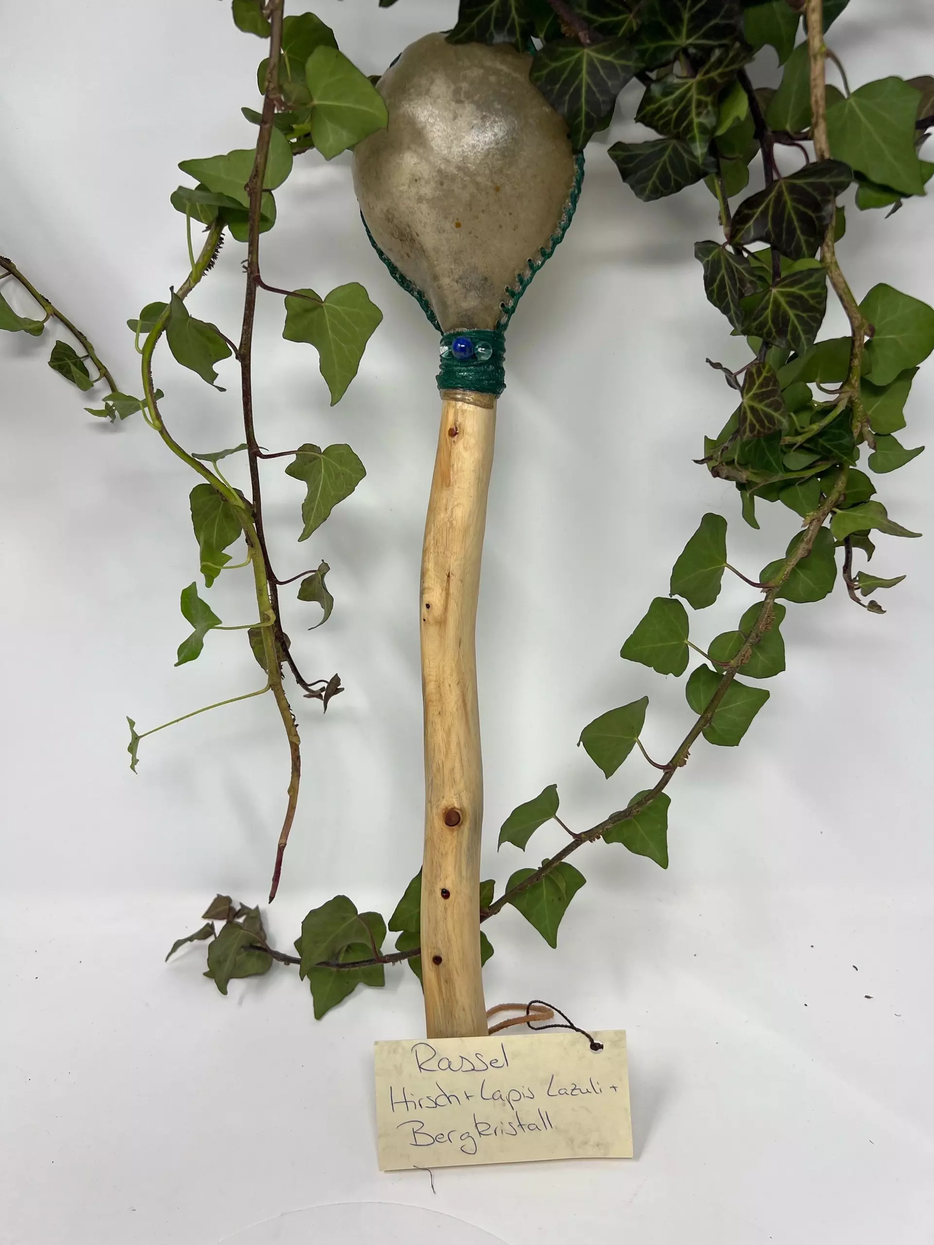 Ritualrassel Lapislazuli & Bergkristall