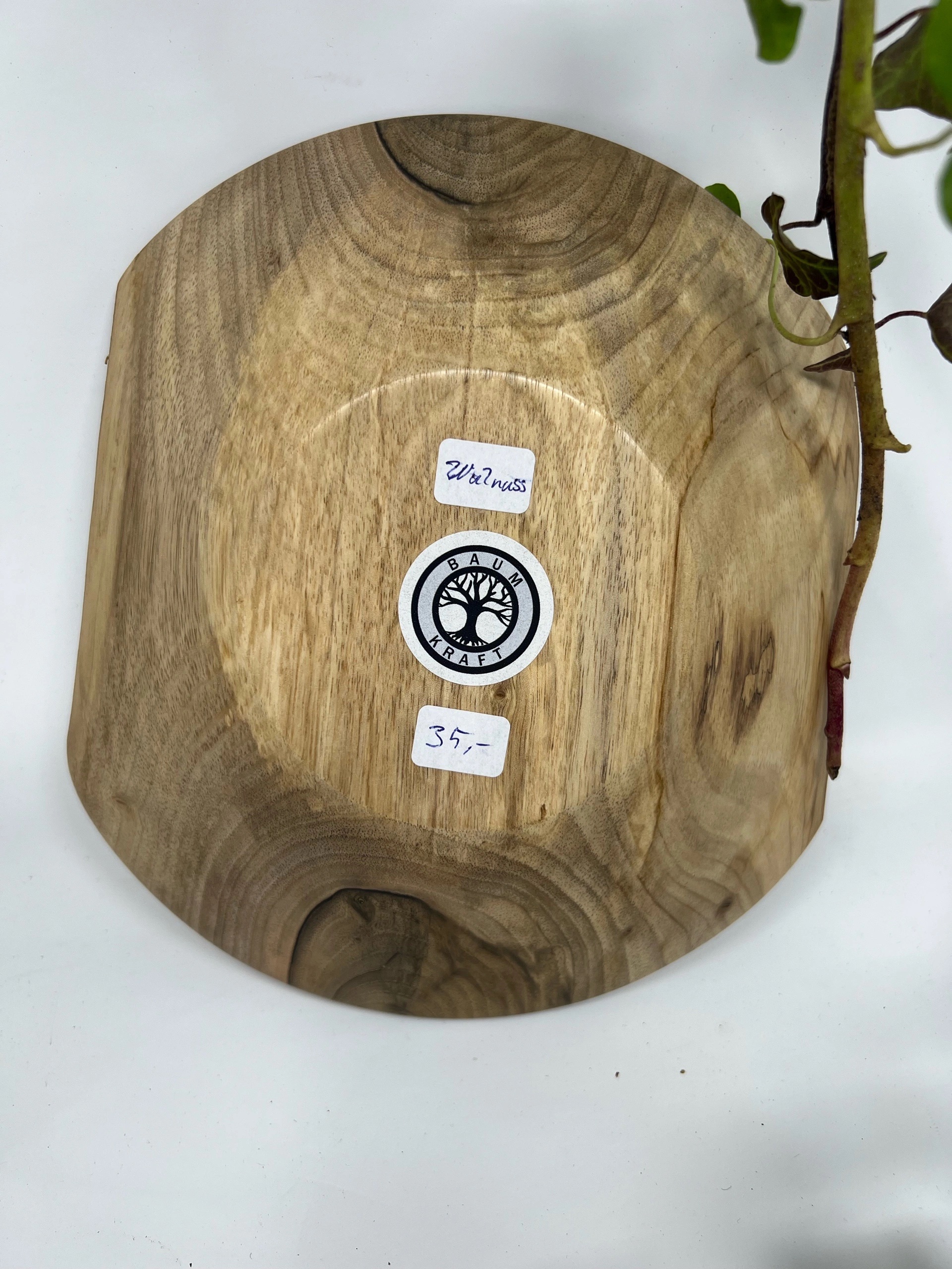 Schale Wahlnuss ø ca. 20cm – Bild 3