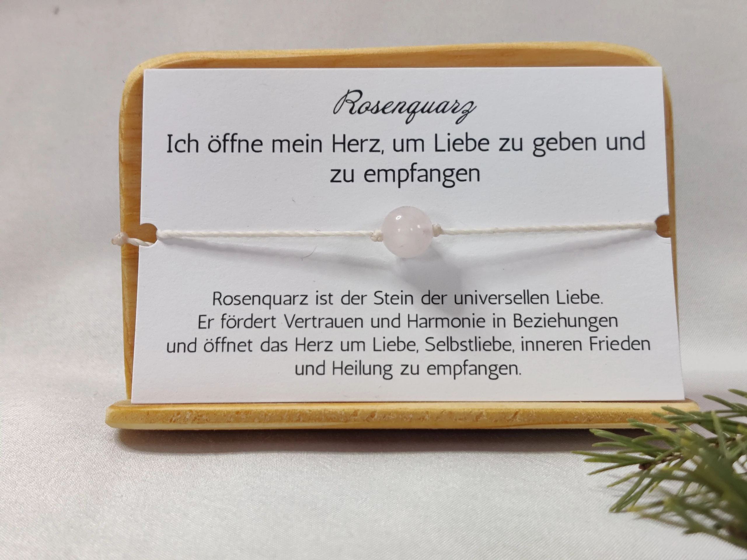 Rosenquarz Armband klein