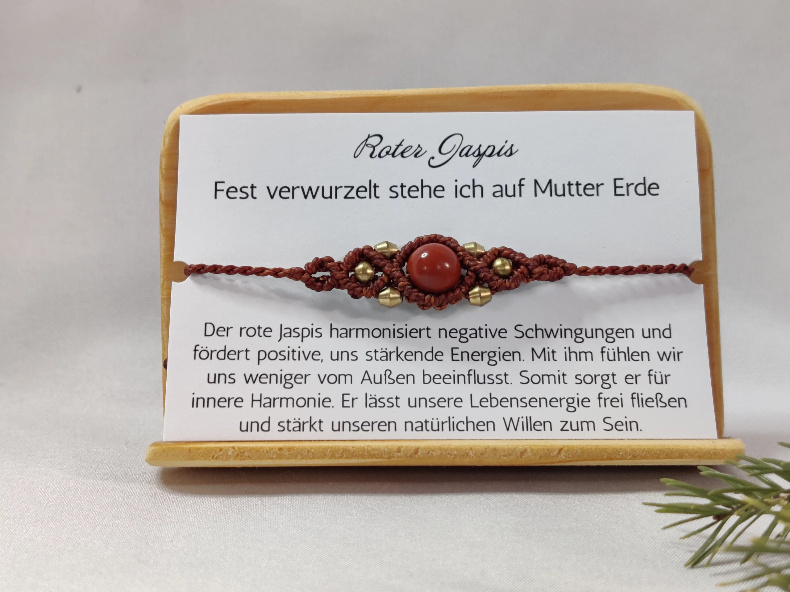 Jaspis Armband groß