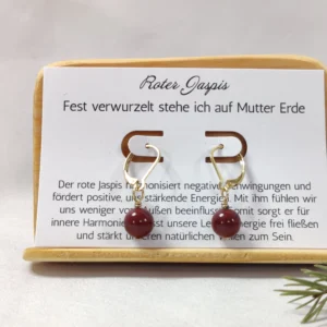 Jaspis Ohrringe gold