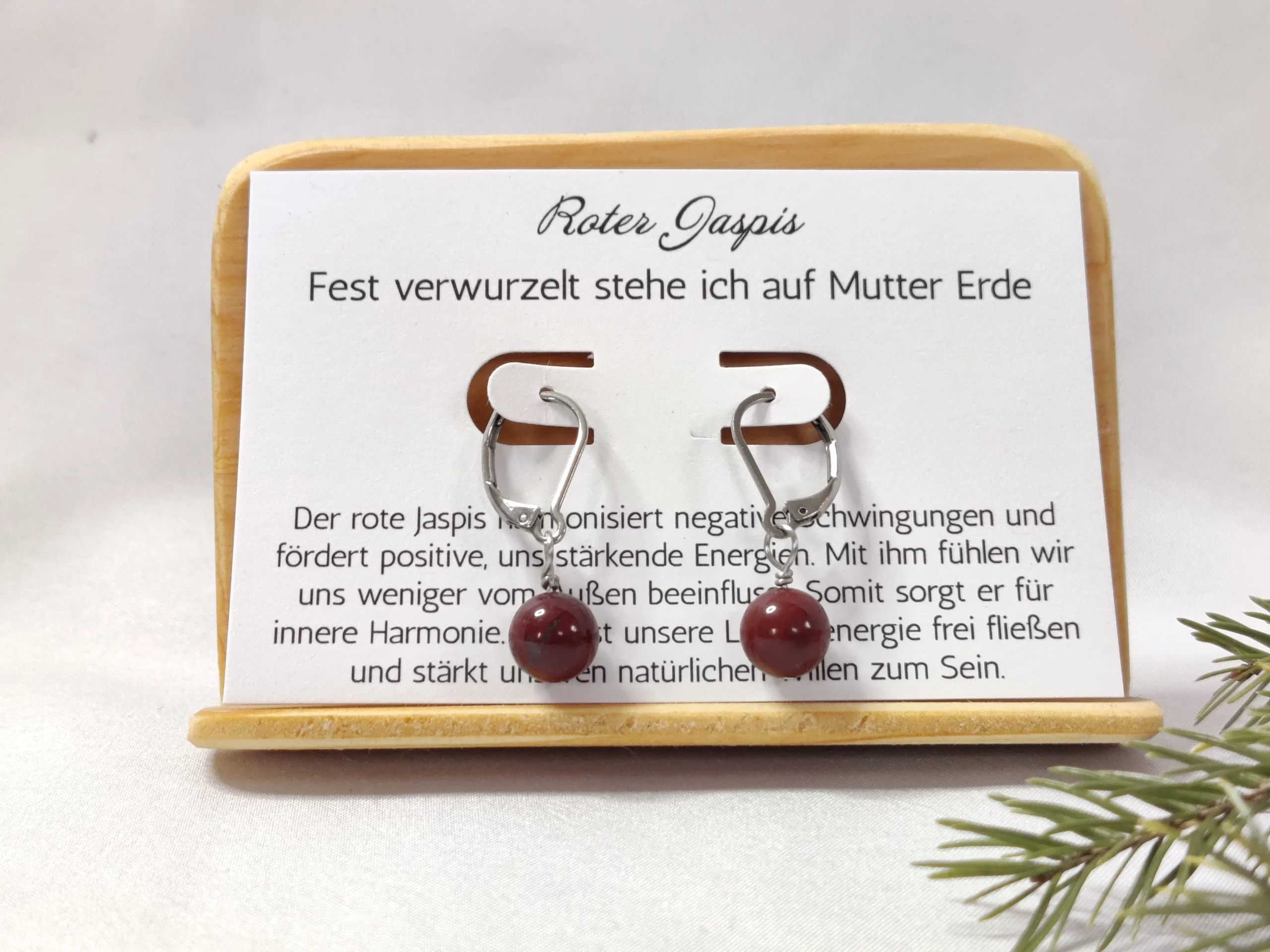 Jaspis Ohrringe silber