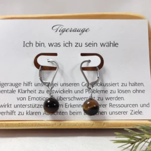 Tigerauge Ohrringe silber
